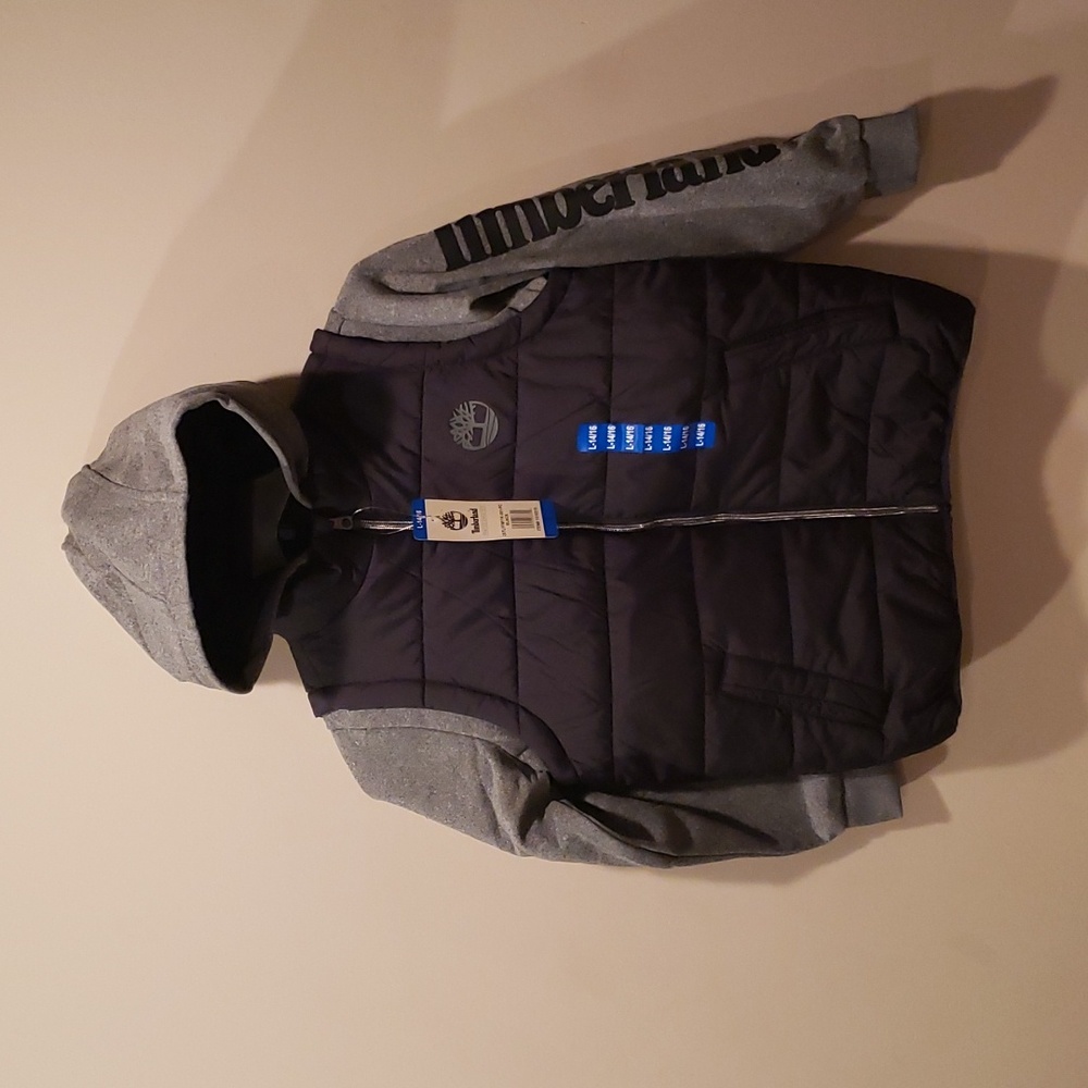 Timberland Boys Jacket with Hood and Lining inside.